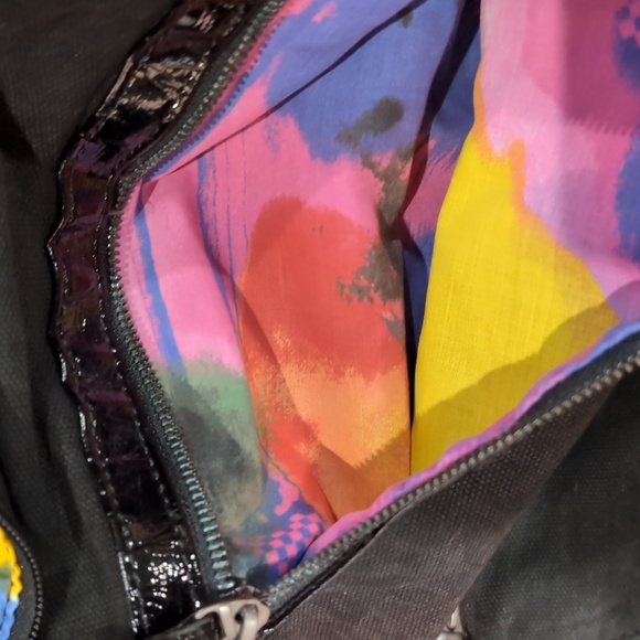 Vintage Dakine RN#91245 Poppy Tote Canvas Cotton Double Handle multi-pocket - Picture 5 of 12